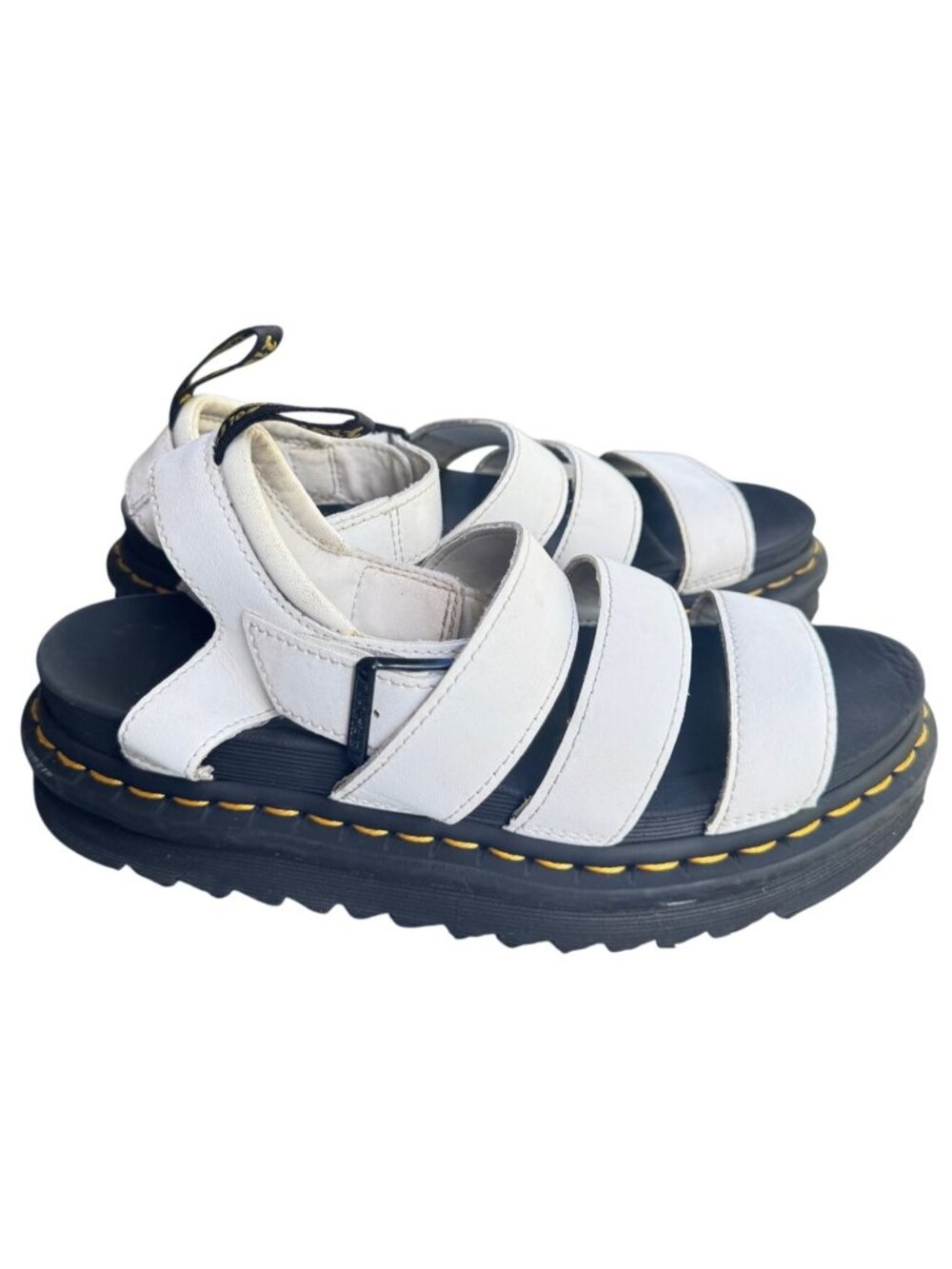 Dr Martens Blaire White Leather Gladiator Sandals Women's US 7 Platform